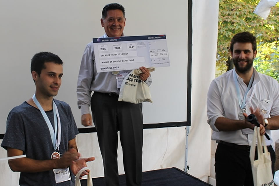 Winners of the Start-Up Games Chile.