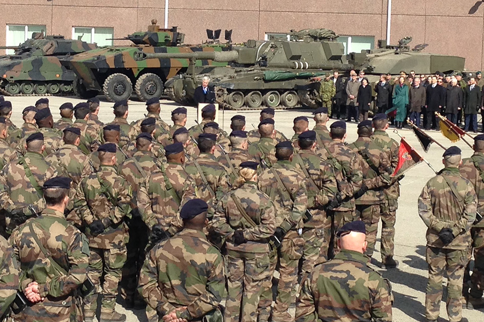 Defence Secretary Sir Michael Fallon today met UK troops deployed with NATO to Estonia. Crown Copyright.
