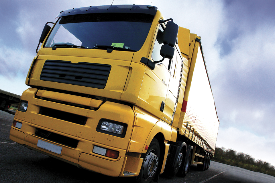 Image of yellow lorry