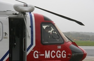 Helicopter close up