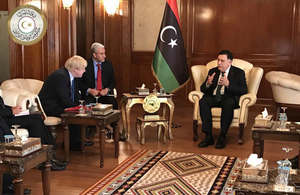Foreign Secretary and Libyan Prime Minister Fayyez Al-Serraj