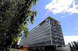 The World Health Assembly takes place at the Palais des Nations. The World Health Organization is headquartered in Geneva.