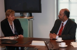 Healthcare UK Managing Director Deborah Kobewka meeting with His Excellency Dr. Hamad Al Ghaferi, Director General of the UAE’s National Rehabilitation Centre