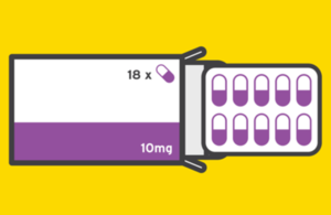 Pill box graphic