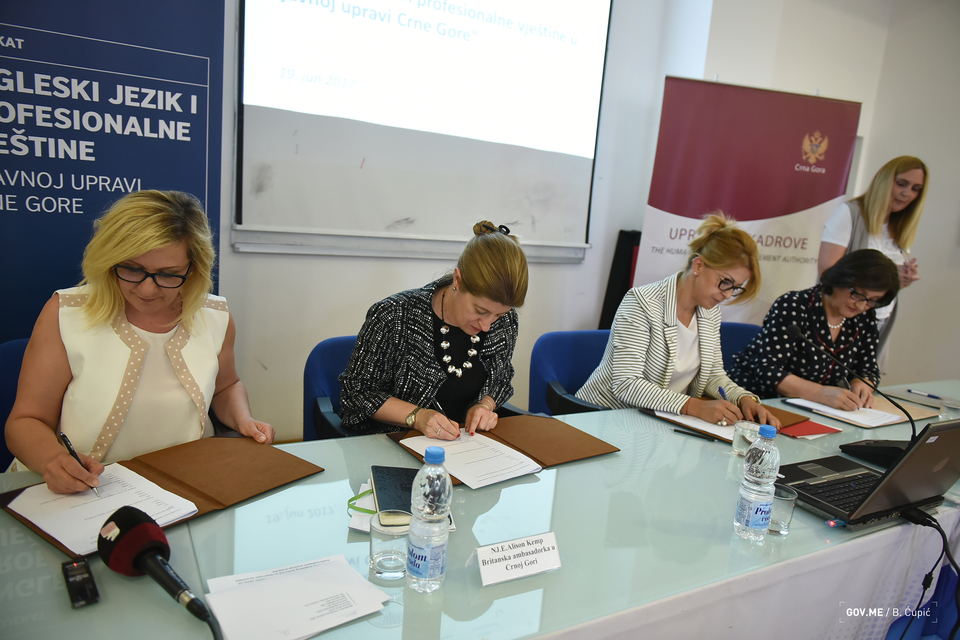 English language and professional skills in Montenegrin public administration