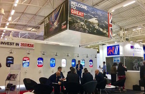 UK stand at the Paris Air Show