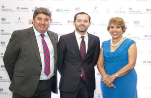 Ambassador Chris Campbell, Deputy Head of Mission Matthew Webb and Director of International Trade Leonora Dipp.