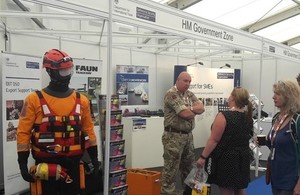The Military Export Support Team were kept busy throughout the show by UK SMEs wishing to increase their overseas defence/security sales potential.