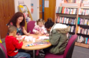 Craft session in Castle Vale library