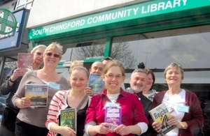 People outside South Chingford community library