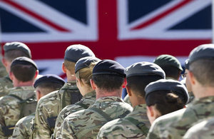 British Troops Remembering the Fallen