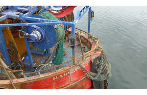 Photograph of the aft deck of Sea Harvester