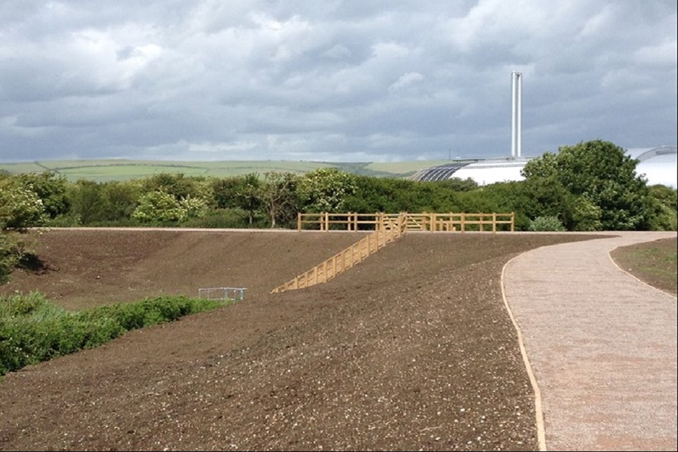 Construction works at park