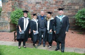 Employees from the Sellafield nuclear site are the first in the UK to graduate with a BSc (Hons) Degree in radiation protection