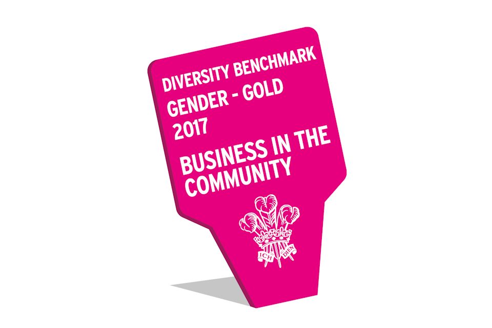 Business in the Community Diversity Benchmark: Gender gold award. All rights reserved