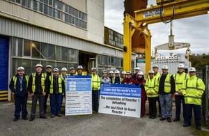 Workers at Sellafield’s Calder Hall have now finished unloading fuel from the second of its four reactors