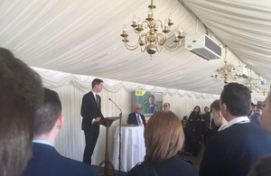 A Sellafield engineer fired up a group of young trainees with an inspirational speech at a House of Commons event