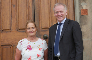 Dr Phillip Lee with Governor Andrea Black