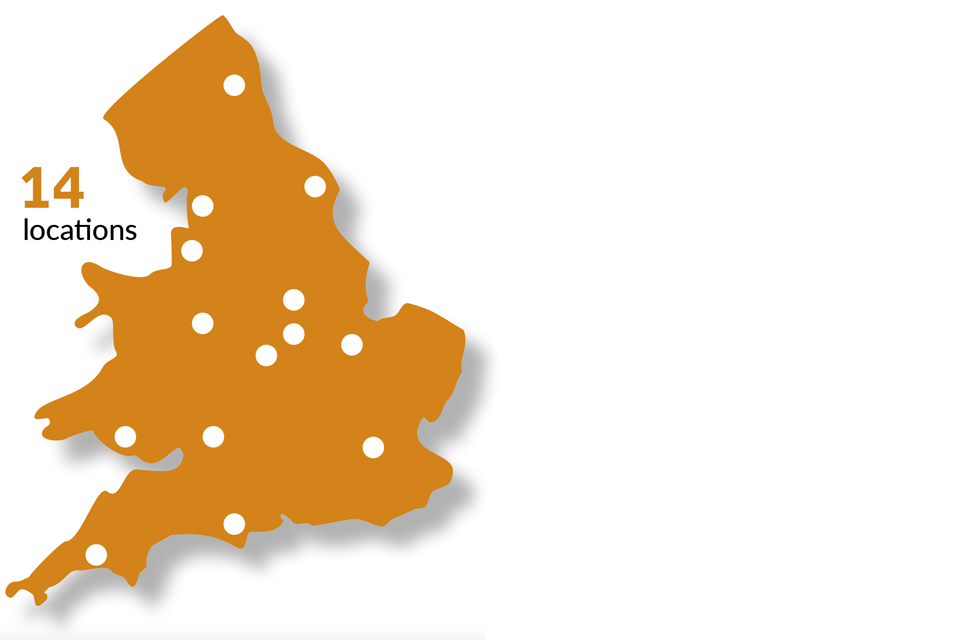 Map of HM Land Registry offices