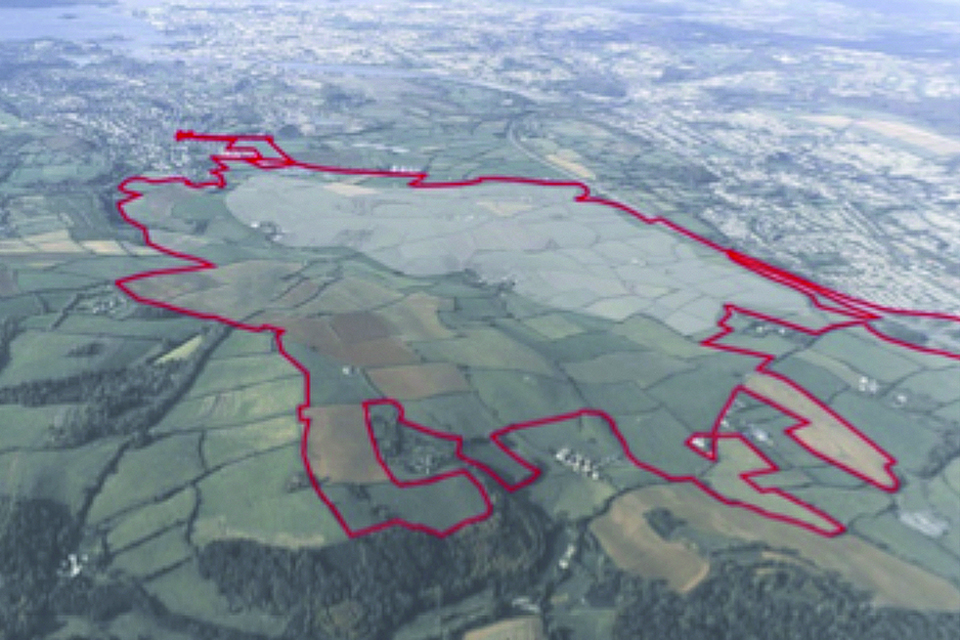 Sherford aerial view