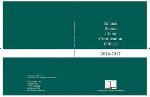 Certification Officer Annual Report 2016-2017