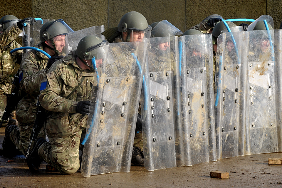 Troops from 2nd Battalion The Parachute Regiment 