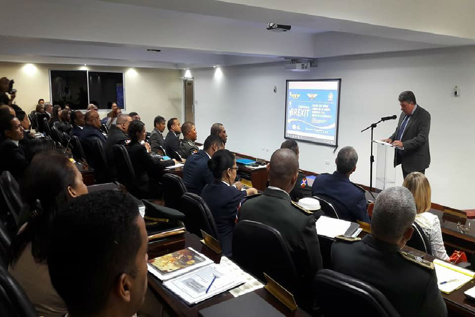 Ambassador delivered a speech in the Dominican Ministry of Defence