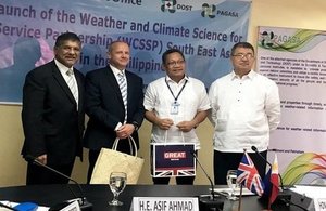 UK Met Office and DOST PAGASA partners for enhancing weather services and saving lives