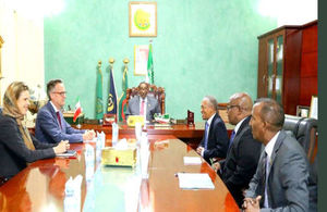 British Ambassador to Somalia David Concar meets Somaliland President Ahmed Silanyo