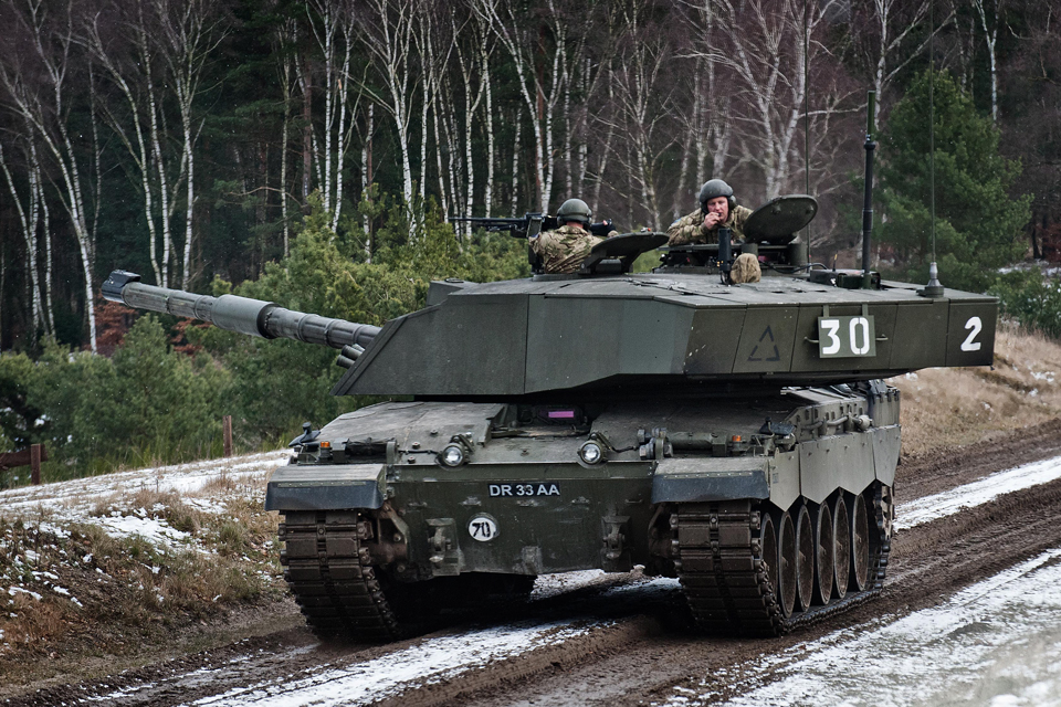 The Challenger 2 main battle tank