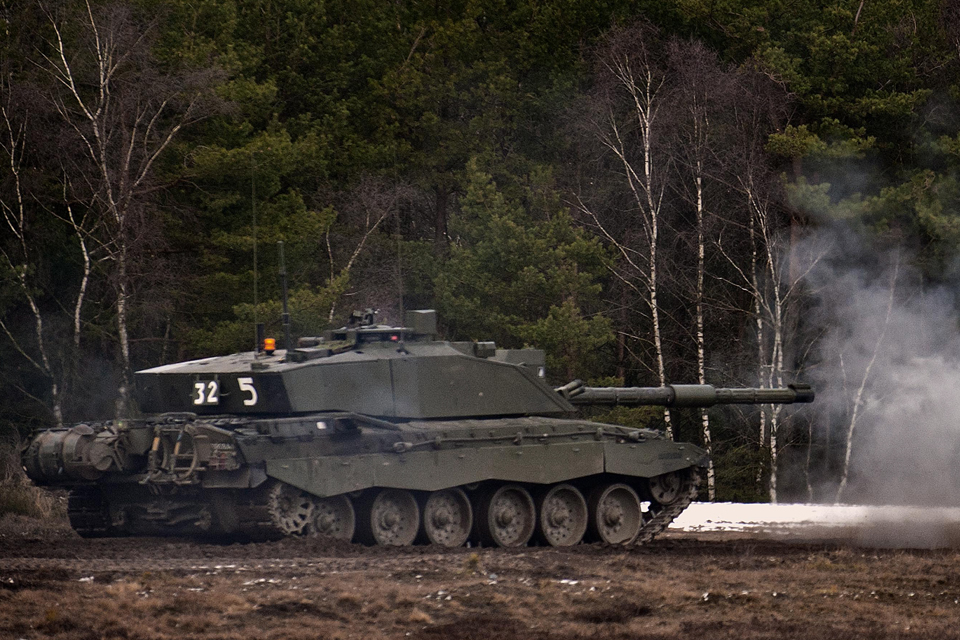 The Challenger 2 main battle tank