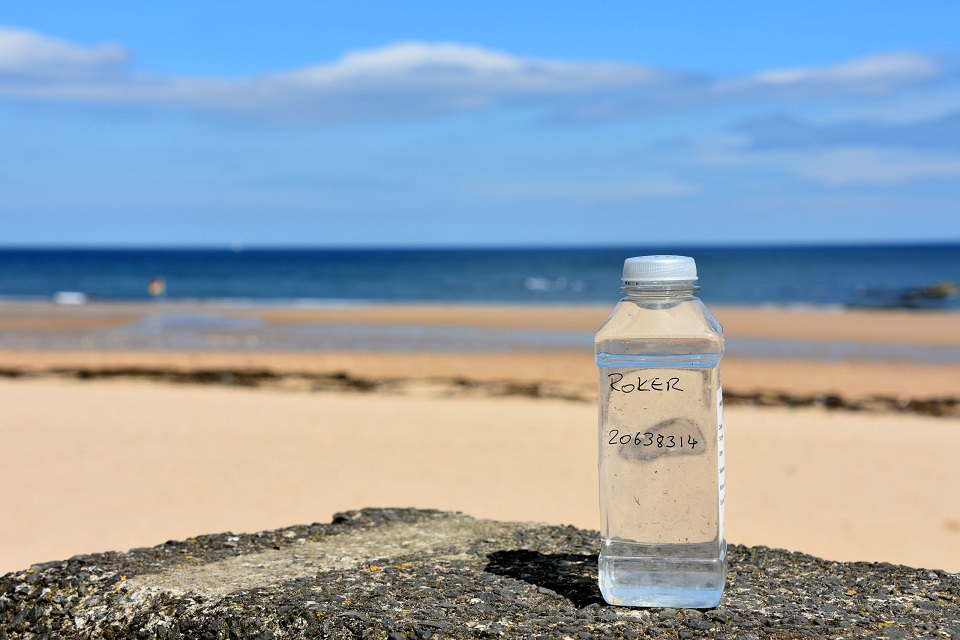 EA Sample bottle from Roker beach 