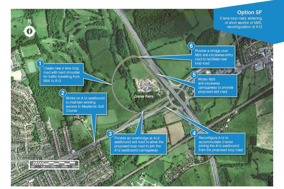 Proposed improvements to the M25 junction 28 roundabout