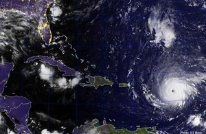Hurricane Irma satellite image