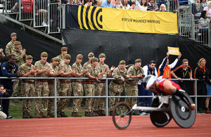 Action shot at Invictus Games