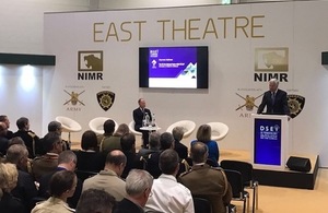 The Defence Secretary delivering the Keynote Speech at DSEI 2017