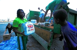 UK aid distributed in the British Virgin Islands. Picture: Russell Watkins/DFID