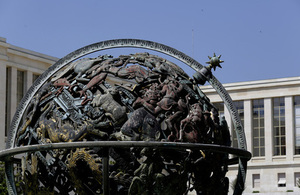 The Human Rights Council takes place at the Palais des Nations in Geneva