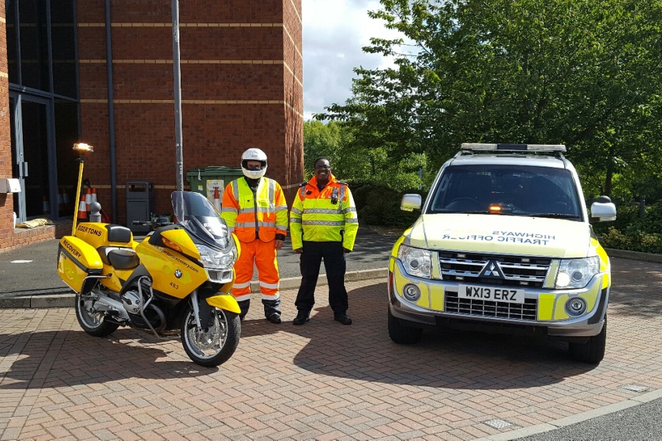 Fuel bike and traffic officer