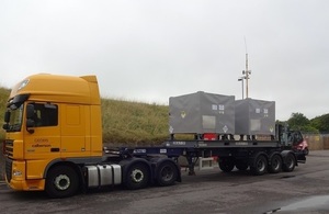 Novapak B stainless steel containers being transported