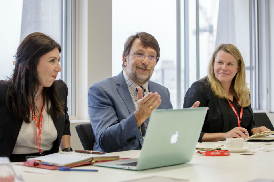 Innovate UK's Ewa Bloch Kevin Baughan and Katrina Heyter