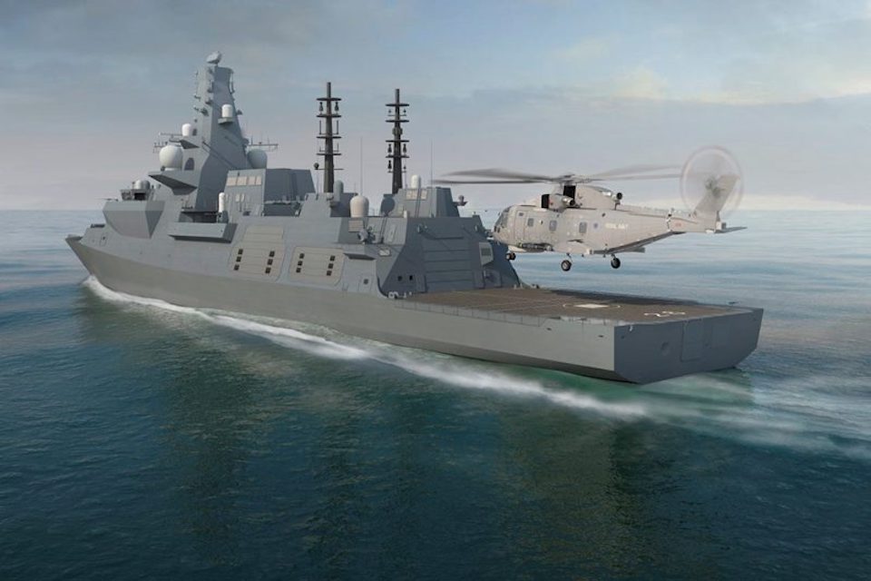 A concept image of the new Type 26 frigate, one of which will be called HMS Belfast.