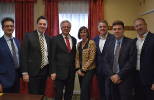 David Davis and Steve Baker with the Northern Combined Authority Mayors