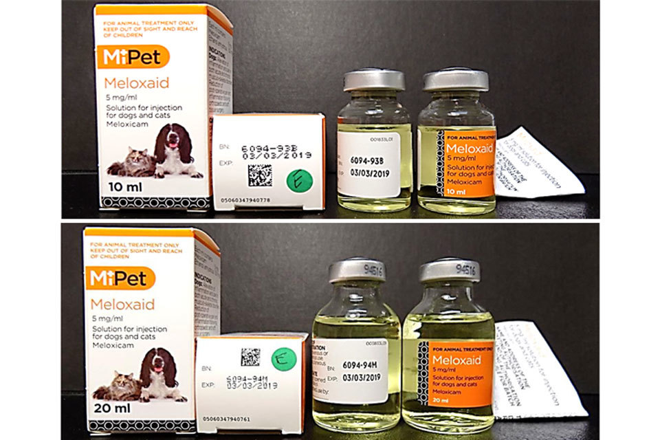 Meloxaid 5mg ml Solution for Injection for Dogs and Cats Product