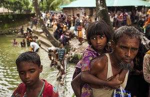 People fleeing violence in Burma cross into Bangladesh, September 2017. Picture: UNICEF/Patrick Brown