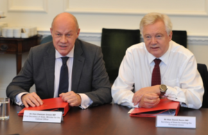 First Secretary of State Damian Green MP and Rt Hon David Davis MP