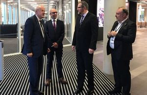 First Secretary of State visits the new global headquarters of the NCC Group in Manchester