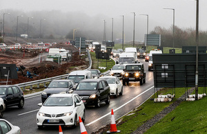 Roadworks on the A46