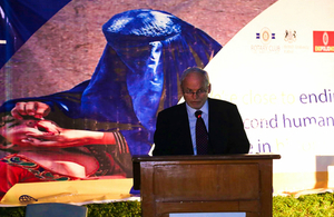 HMA Speaking at the event