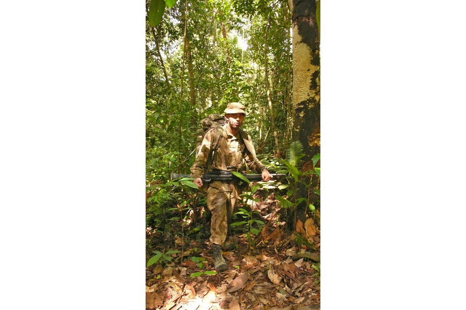 A trooper from B Squadron of 1st The Queen's Dragoon Guards